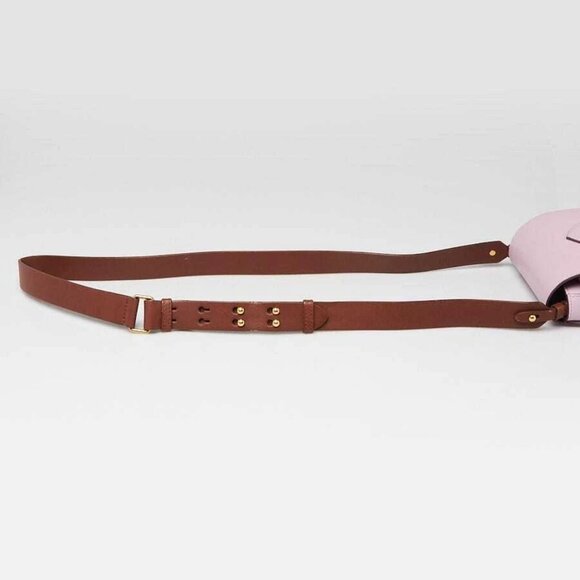 Burberry Light Purple Calfskin Leather Crossbody Square Mini Satchel Bag - Picture 5 of 12